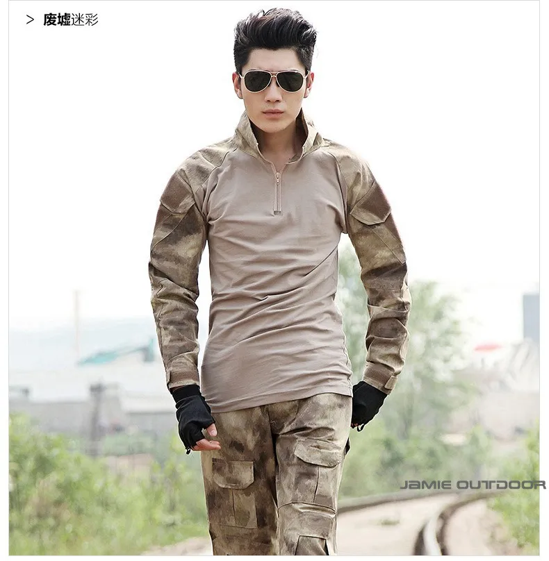 Армейский Мультикам лесной ACU A TACS CP камуфляжная Боевая форма Gen3 рубашка+ брюки военный армейский костюм с налокотниками наколенники