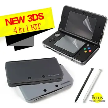 

Game accessories for Nintendo New 3DS (One soft silicone case with black or while option + one screen protector + two stylus)