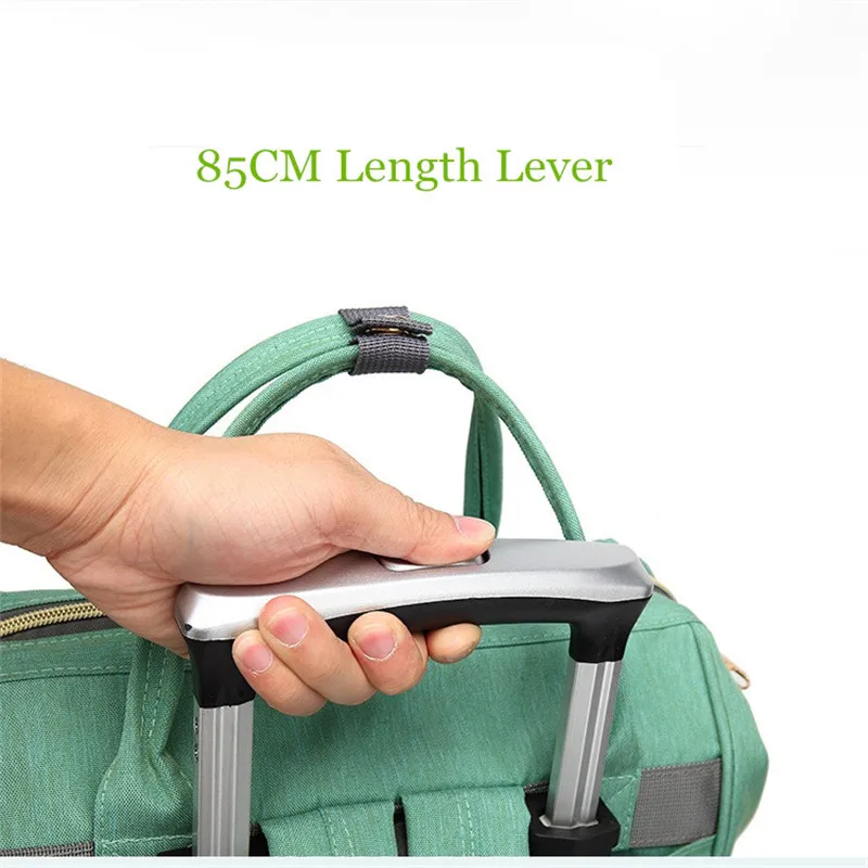 Korean Trolley Case Style Lever Wheel Mummy Travel Bags With Password Lock Baby Outdoor Play Package Manufacturers Wholesale05