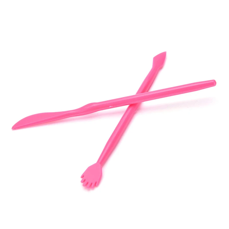 14 шт. розовый скульптура двойной сахар моделирование резак более гладкая Fimo форма для полимерной глины помадка Жевательная паста украшения набор инструментов