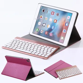 

For iPad Pro 9.7 Ultra Thin Smart Folio PU Leather Case Stand Cover+Detachable 7 Colors LED Backlit Wireless Bluetooth Keyboard