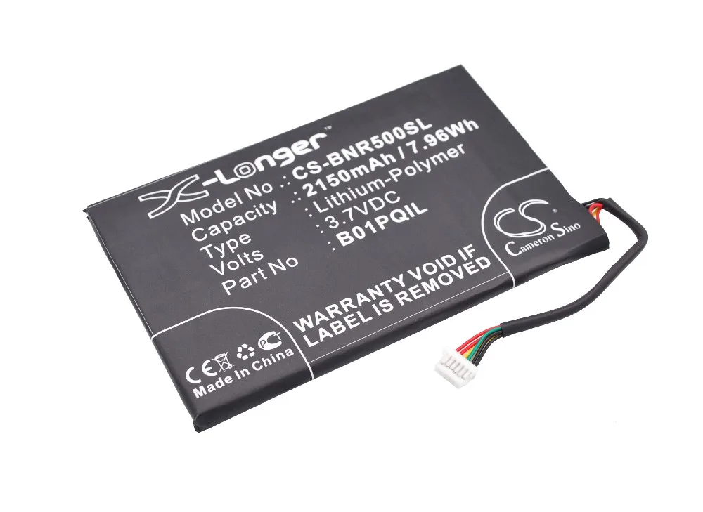 Аккумулятор Cameron Sino 2150mAh B01PQIL для Barnes & Noble BNRV500 Glowlight WiFi Nook Glowlight|Цифровые