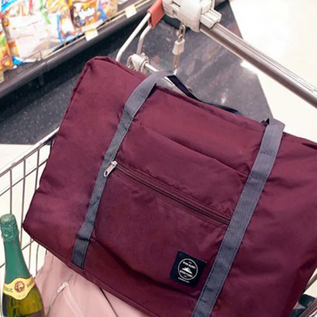 Waterproof Nylon Travel Bags Women Men Large Capacity Folding Duffle Bag Organizer Packing Cubes Luggage Girl Weekend Bag#0611
