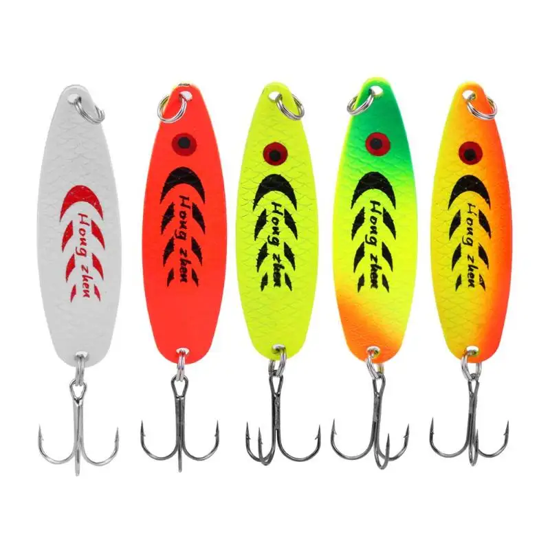 

13g Metal Spoon Fishing Lure Spinner Bait Colorful Sequins Hooks model 6 Artificial Hard Baits Tackle Fishing Accessories
