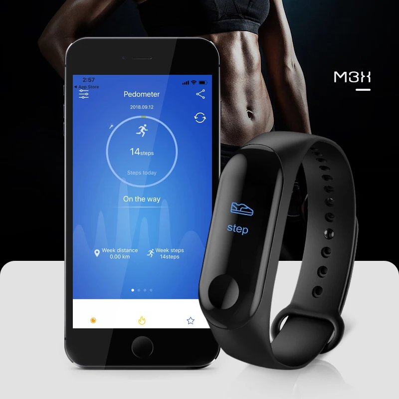 Смарт-часы M3 для мужчин и женщин, пульсометр, кровяное давление, фитнес-трекер, умные часы, спортивные Смарт-часы для IOS, Android