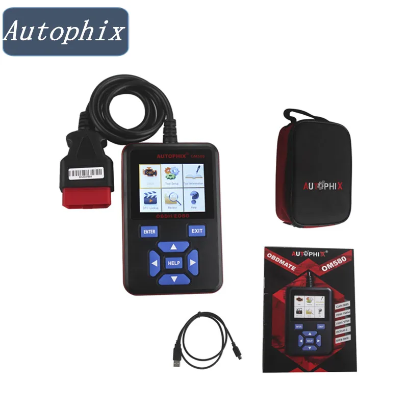 Оригинальный Autophix OBDMATE OM580 OBDII EOBD считывающий сканер|Программаторы с