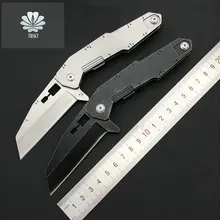 Trskt S-10 Кемпинг спасение ножа охотничьи ножи D2 Сталь, с эффектом поношенности лезвие, 60HRC, все Сталь ручка складной нож Походный, инструмент