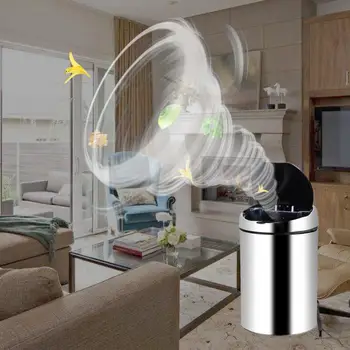 

Stainless Steel Smart Sensor Trash Can Auto Wireless Induction Waste Bin Kitchen Toilet Rubbish Trash Can 3L/6L/8L