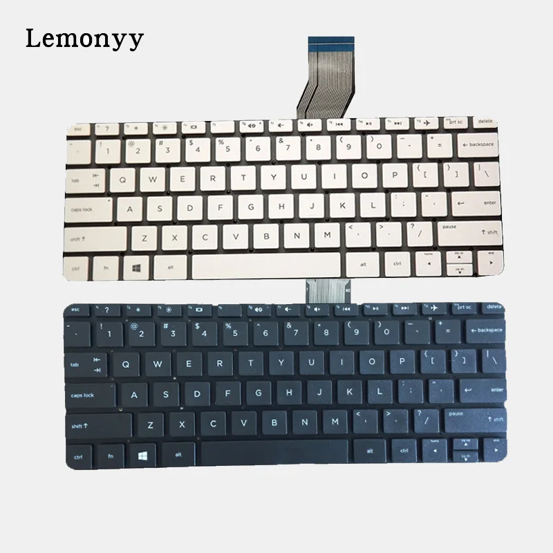 Новая клавиатура для ноутбука США hp stream 11-d 11-d011wm 11-D010WM 792906-001 794447-001 английский белый и черный без рамки