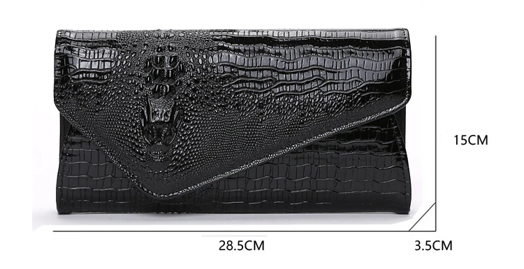 Pochette de soirée en cuir PU