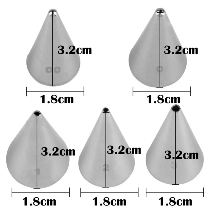 5 шт./компл. Обледенение трубопровода сопла из нержавеющей стали цветок крем Кондитерские Советы Насадки мешок кекс украшения торта инструменты