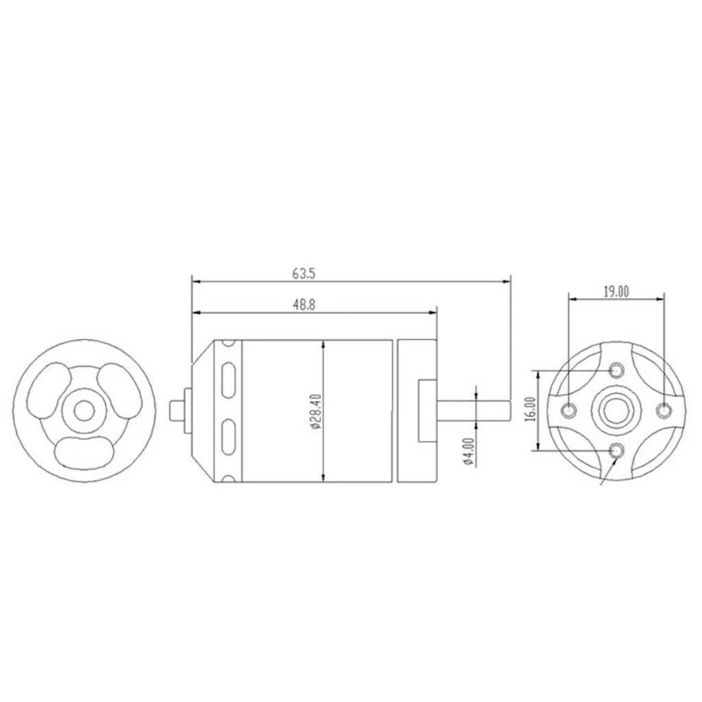 QF2827 2600KV Brushless Motor 70mm Ducted Fan for RC EDF Jet Aircraft Planes