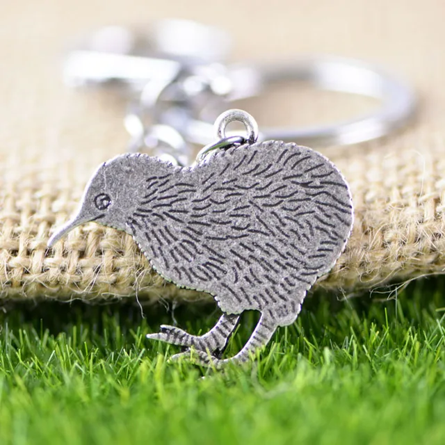 New Zealand Keychain Pretty Kiwi Bird Pendant KeyRing New Zealand
