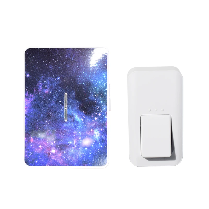 

433 MHz Wireless Doorbell No Battery Button Waterproof 110M Long Working Range 38 Ringtunes Loud Sound Free Shipping Door Bell