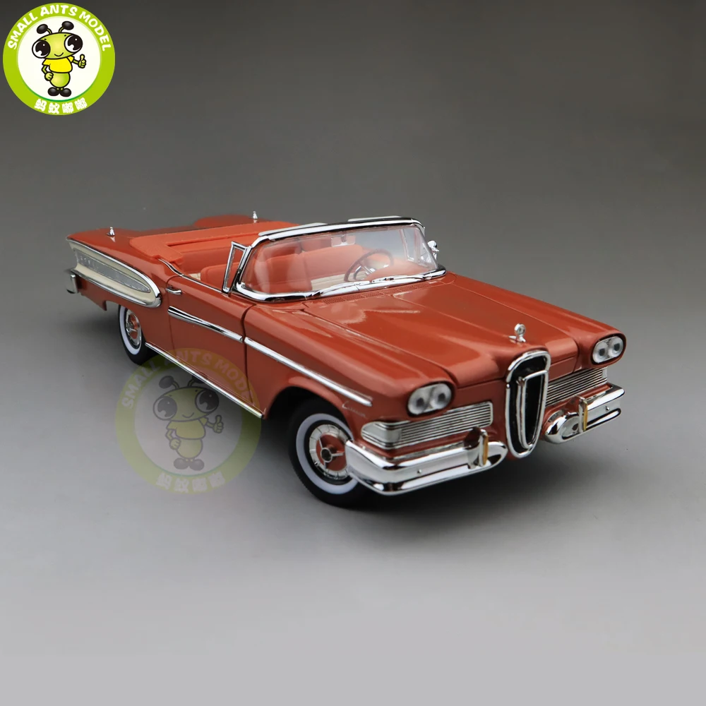 1/18 1958 Ford EDSEL цитирование дорога Подпись литая модель автомобиля игрушки для мальчиков и девочек подарок