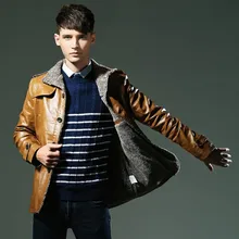 Мужская зимняя куртка мужчины мотоциклетные сапоги из искусственной кожи теплые куртки плюс бархат ветровка мужская Повседневная длинное пальто 4XL