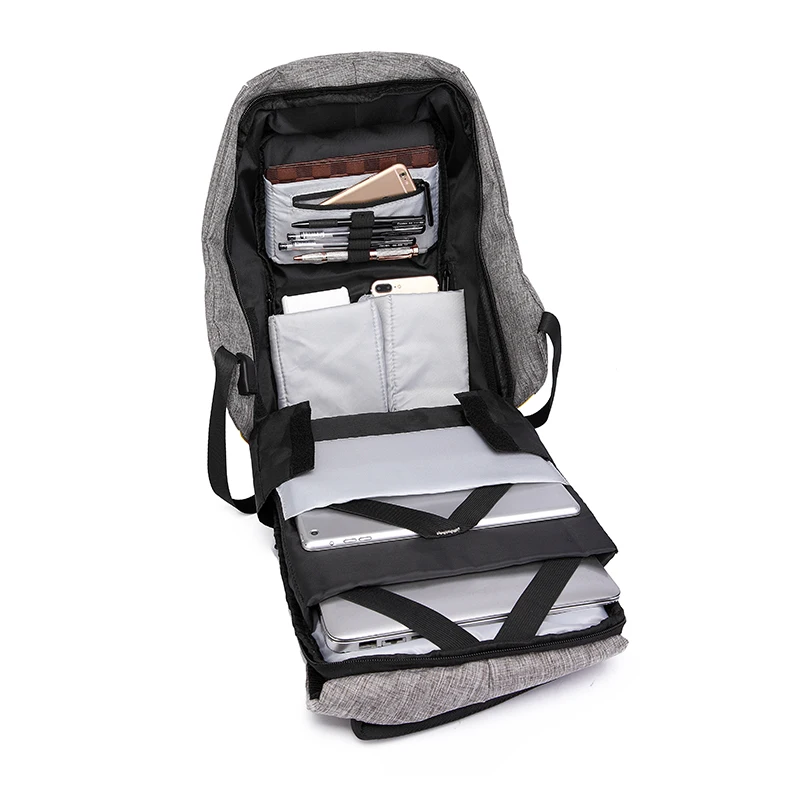 Mochila para mujer con carga USB Oxford impermeable de 14 pulgadas Mochila para mujer Mochila para mujer con carga USB Oxford impermeable de 14 pulgadas Mochila para mujer