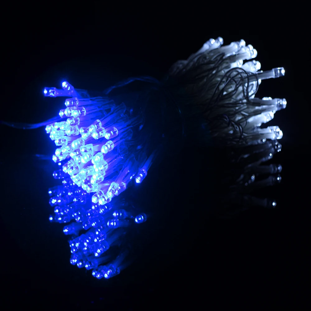 Проводные 10 м 100LED водонепроницаемые праздничные гирлянды для украшения дома