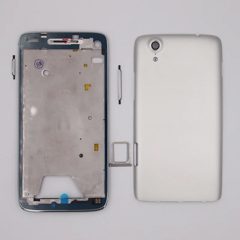 Baansam Экран рамка Батарея дверь задняя крышка сим-карты лоток чехол для lenovo S960 S968T с Мощность кнопки регулировки громкости