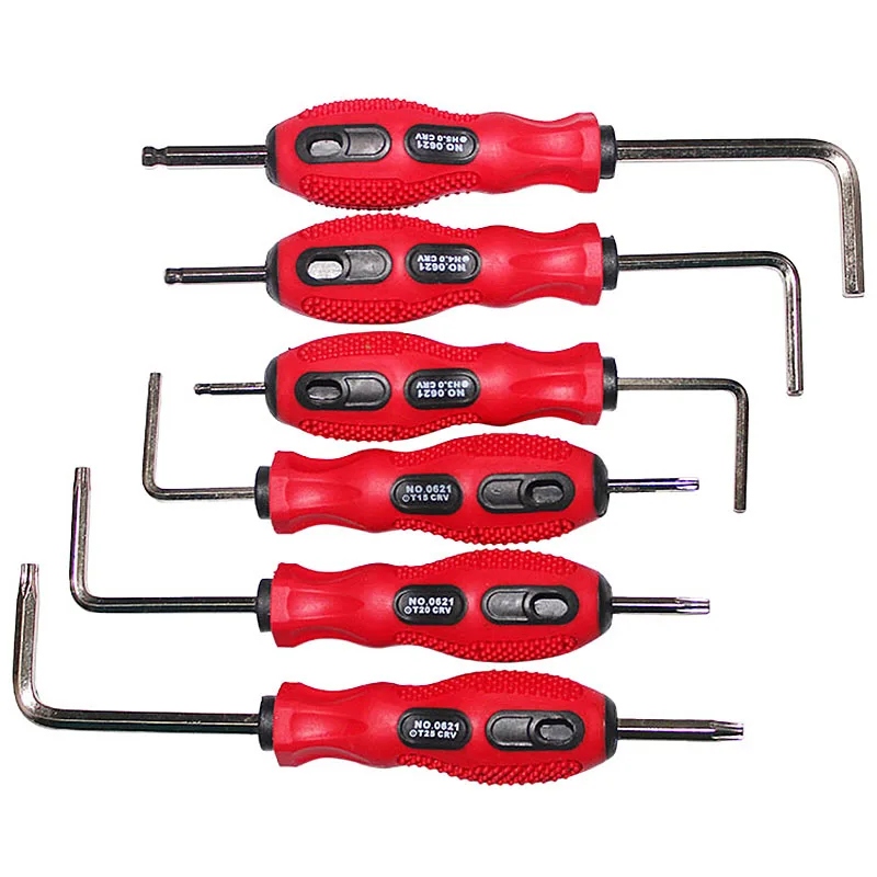 6pcs Multi purpose CRV Plum Hex Wrench Set Hex Screwdriver Home Manual