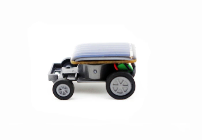 New Strange Black Creative Smallest Mini Solar Powered Car Kids Children Educational Model Toys For Baby Birthday Party Gifts