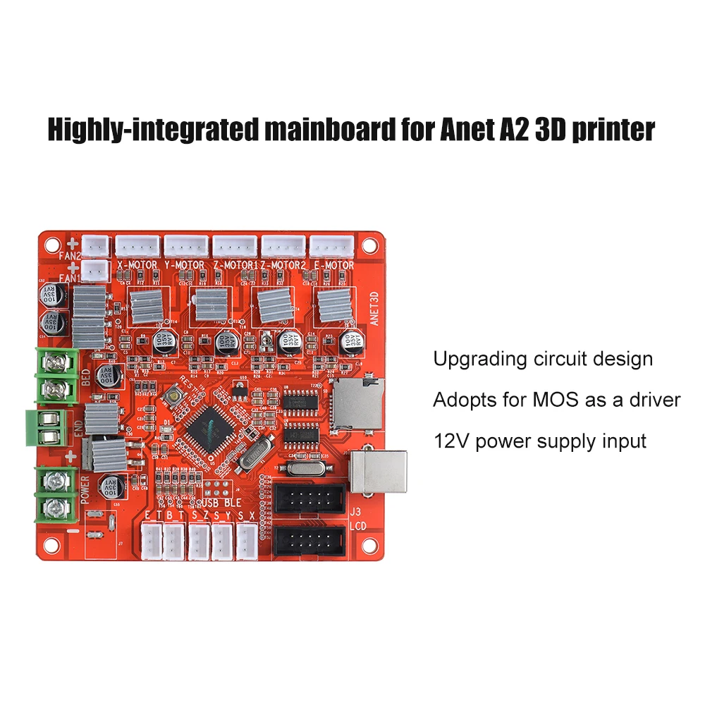 Anet A1284-Base Управление материнской платы Материнская плата для Anet A8 DIY самостоятельной сборки 3D настольный принтер