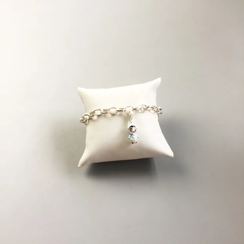 Серебряные шармы для кукол эскимоса подвеска браслета модная эскимовая игрушка