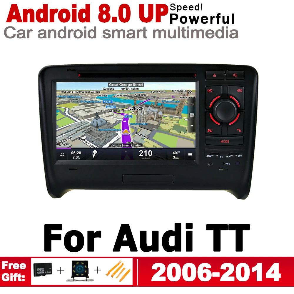 

IPS Android 2 Din Car DVD GPS For Audi TT 8J 2006~2014 MMI Navigation Multimedia Player Stereo Radio WiFi System