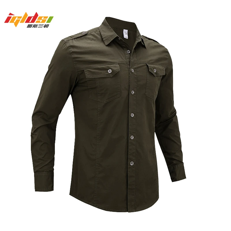 

Men's Military Style Air Force Casual Shirts Autumn Cotton Pilot Army Tactical Shirt Fashion Male Long Sleeve Plus Size 5XL