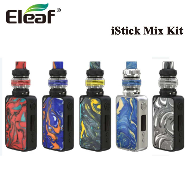 

Original Eleaf iStick Mix Kit wtih 160W iStick Mix Box MOD E Cigarette Vape 6.5ml ELLO POP Atomizer with HW-M2 HW-N2 Coil