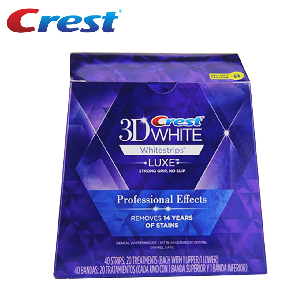 Полоски для отбеливания зубов 20 пакетов/коробка или 10 пакетов/NoBox Crest 3D|teeth whitening