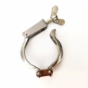 

Free shipping Sanitary Three-section clamp stainless steel Food grade Sanitary clamp Ferrule Single Pin Tri Quick Clamps19-108