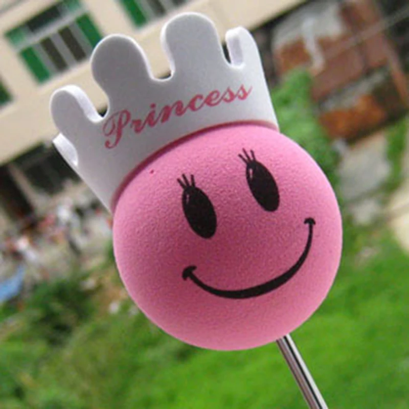 Pink Princess Car Aerial Ball Antenna Topper