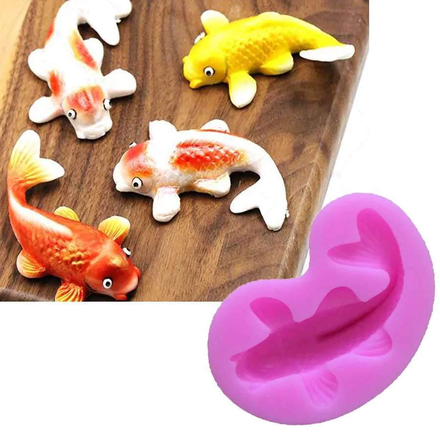 1PCS Fish Shape Silicone Mold, For Fondant Cake Mold, Bakware Tools