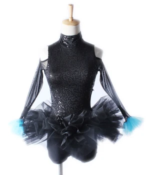 

Black Long-sleeved Ballet Tutu Child Performance Dance Costumes Ballet Dresses for Girls Gymnastics Leotard for Women Adult