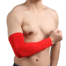 Цельнокроеное платье Бейсбол спортивной стрельбы митенки с длинным рукавом Эластичный нарукавник для Для мужчин и Для женщин Спорт Безопасность локоть Protecter