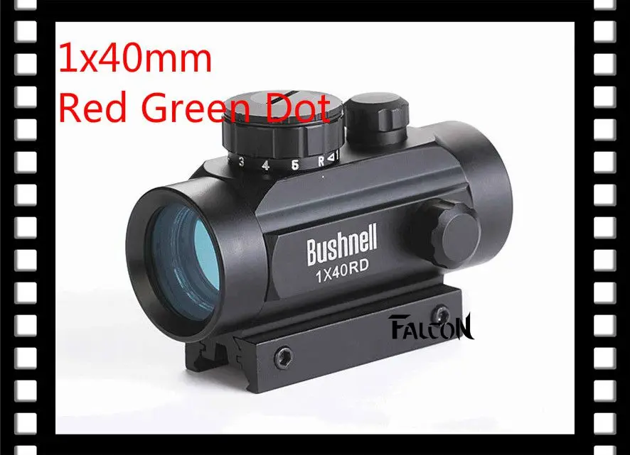 1x40 IR illuminated red dot riflescope airsoft wea...