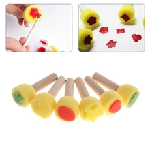 6 шт. губчатая кисть для краски круглая детская кисть для краски губка для штампов губка набор кистей детская живопись Инструменты Набор для ремесла