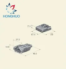 Envío Gratis 50 Uds Sumitomo Conector automotriz HM 090 3 Pin hembra y macho eléctrico impermeable Auto conector 6180-3451