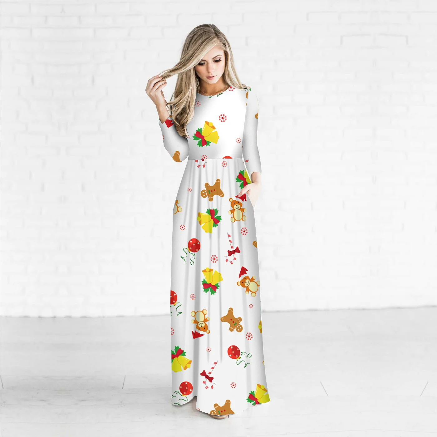 fashion model dresses 3d gift printed white dress casual vintage clothing o neck fashion model dresses 3d gift printed white dress casual vintage clothing o neck