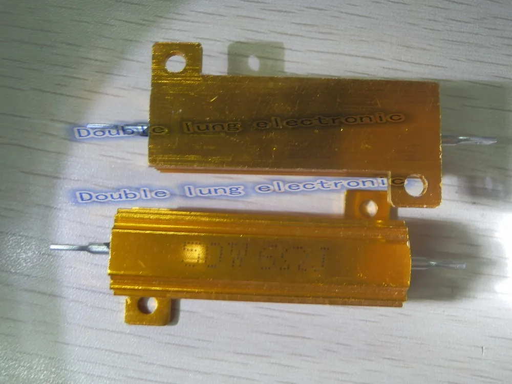 2 шт./лот RX24 50 Вт Watt 1R 2R 3R 4R 5R 6R 8R 10R 15R 50R 100R 220R 1 кОм светодиодный нагрузочный резистор