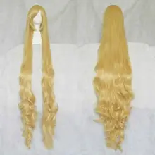 Ювелирные изделия Парик Мода экстра длинные светлые стильные вьющиеся волосы косплей волнистый парик 150 см