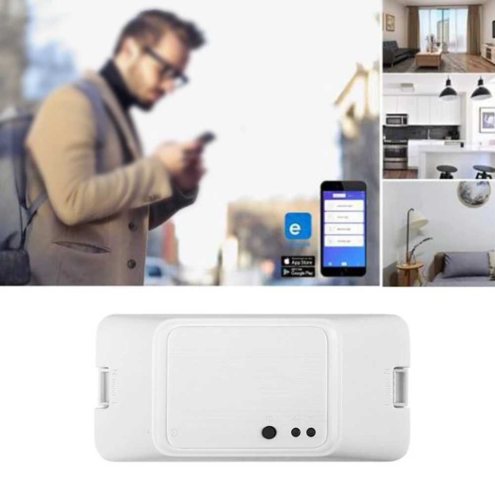 

Universal Mini Schedule Wifi Control Modern Home DIY Timer Smart Switch APP Remote Accessory Intelligent Light Wireless Voice