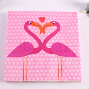 

fushia wedding flamingo Color Napkin Paper 60% Virgin Wooden napkins bridal shower decorations free shipping