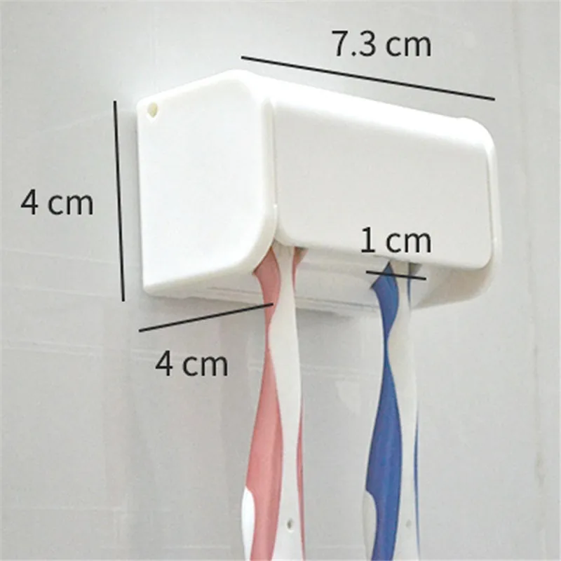 1 шт. белая пластиковая, клейкая наклейка держатель для зубных щеток Пылезащитная стойка для зубных щеток аксессуары для ванной комнаты MA878040