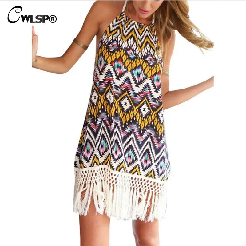 New Trend Female font b Sexy b font font b Dresses b font Summer Vintage Printed