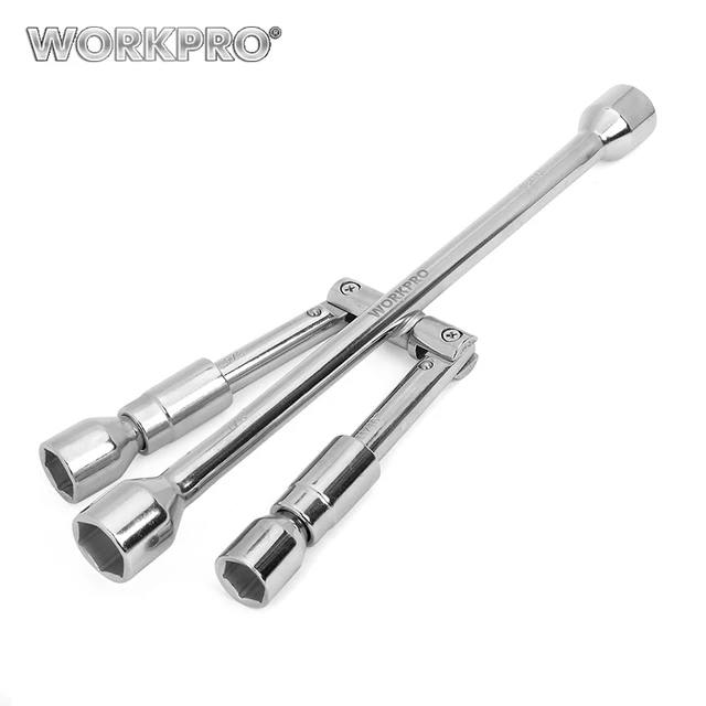 WORKPRO Socket Wrench Cross Wrench 4 Way Folding Wrench