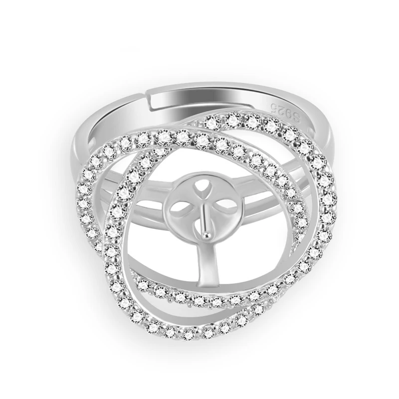 Серебряные кольца CLUCI 925 пробы женские обручальные ювелирные изделия кольцо с