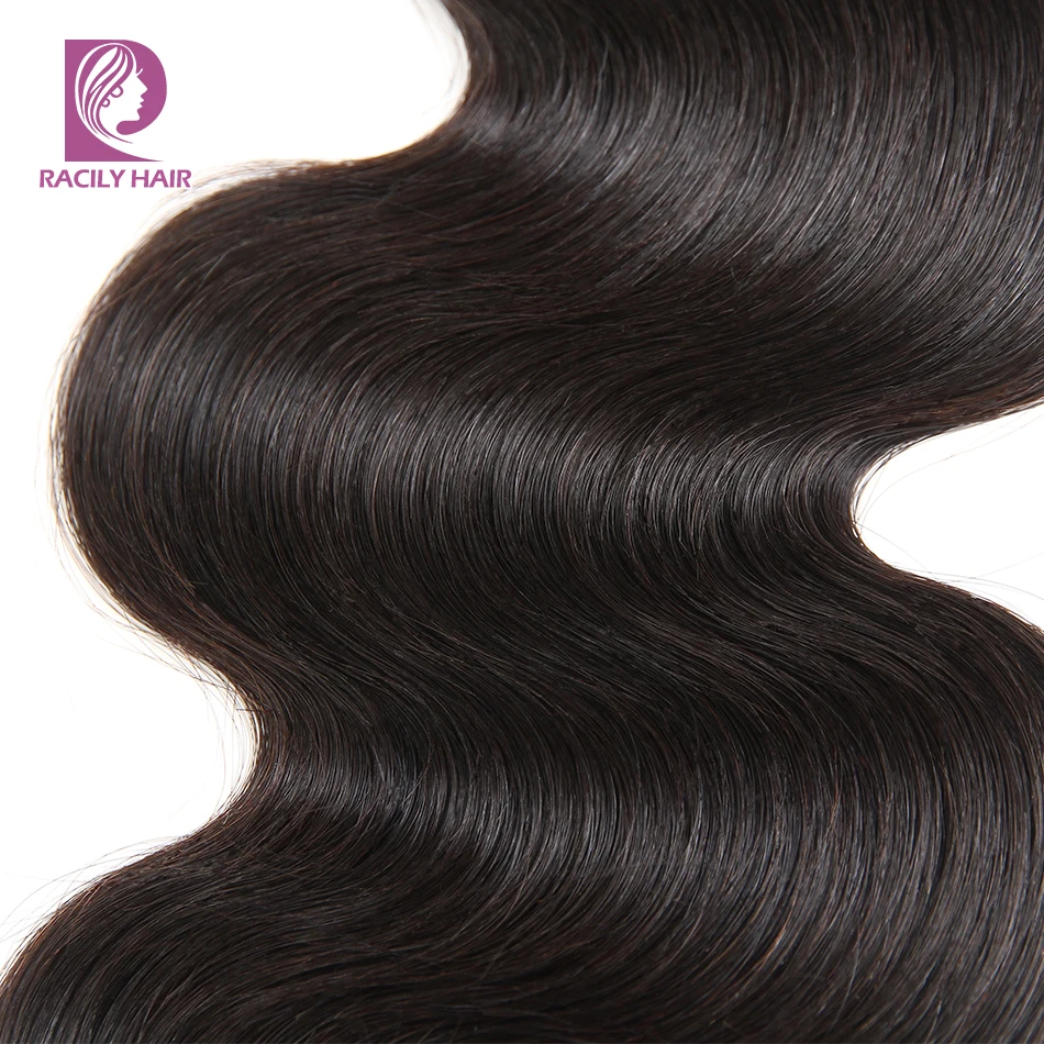 Racily волосы 1/3/4 шт. перуанские волнистые волосы, для придания объема пряди пряди человеческих волос для наращивания волос натуральный черный Волосы remy пучки волос плетение 8-28 дюймов Комплект