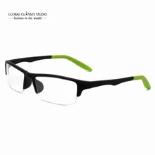 Новые женские спортивные пластиковые очки с титановой оправой очки P6072-C1-2